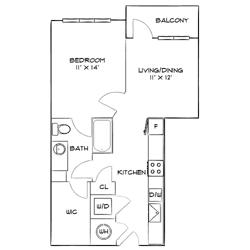 Floor plan Design 1B