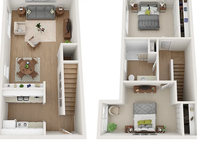 2 Bedroom TH 2 Bedroom TH
