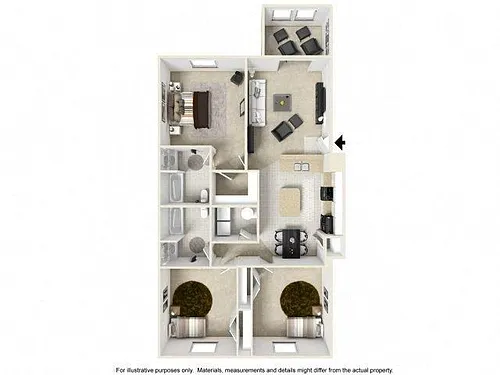 Floor plan 3 Bedroom