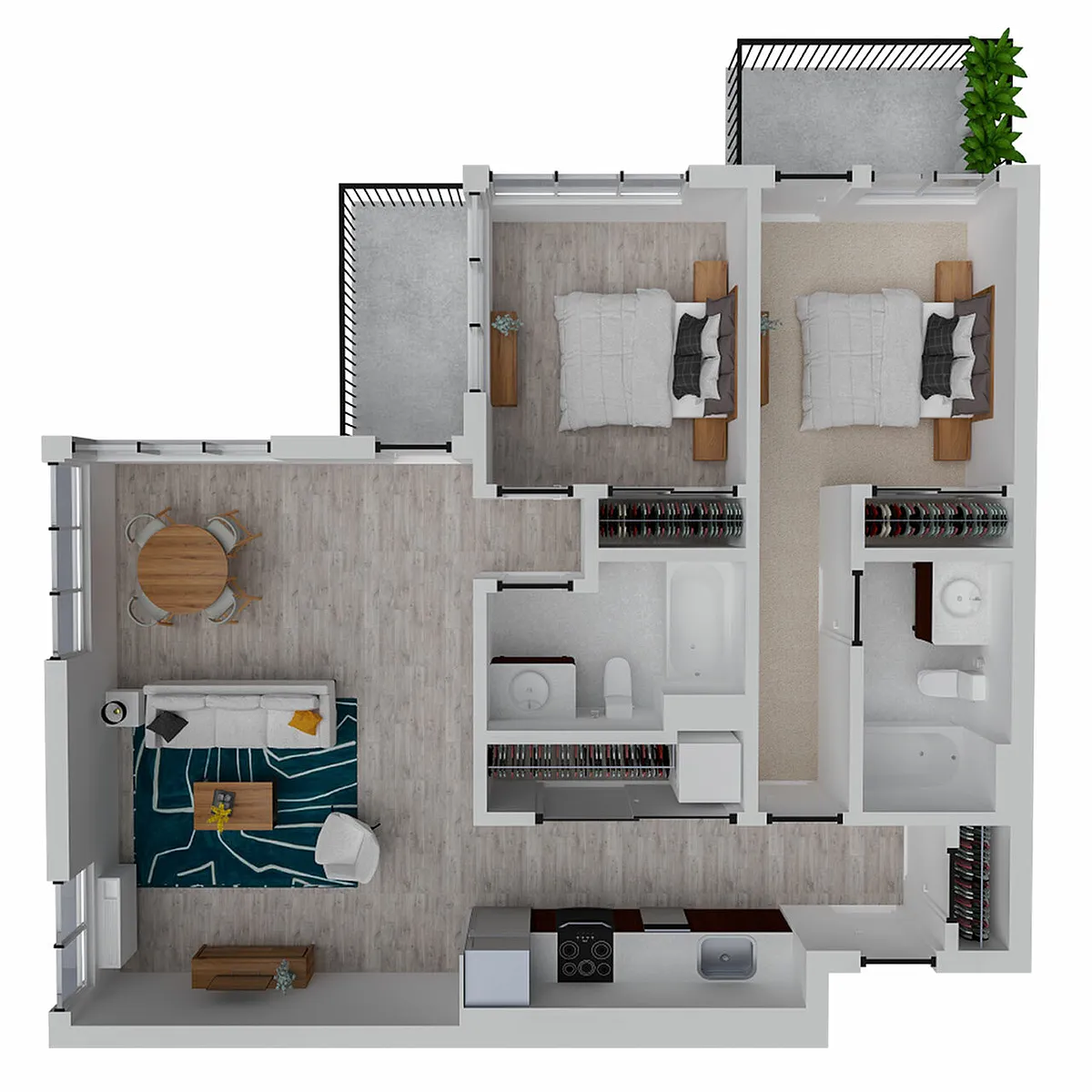 Floor plan B3