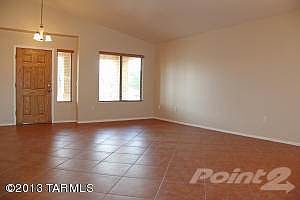 Large Living Room with Diagonal Set Tile