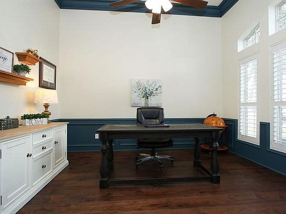 Study, Notice the plantation shutters on all front windows!