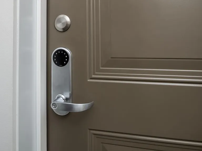 Keyless apartment entry via Latch lock