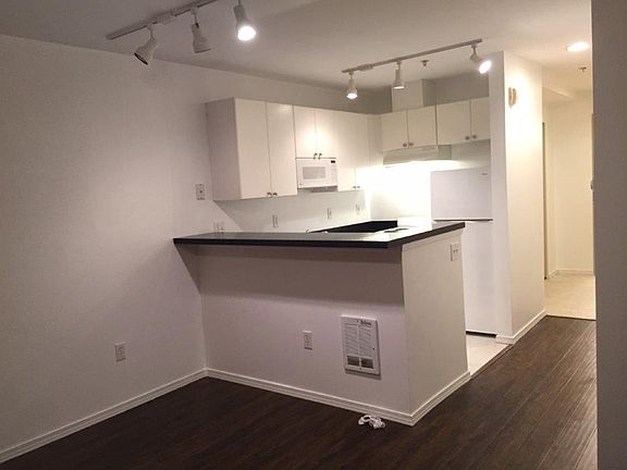 Open concept kitchen/living space