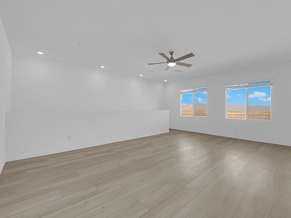 Upstairs: Living space with Strip Views