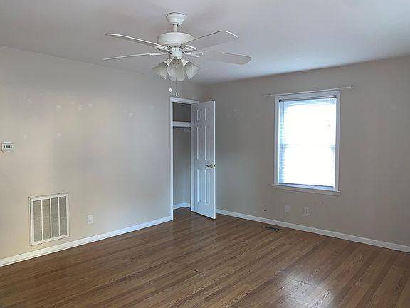 Living room with coat closet