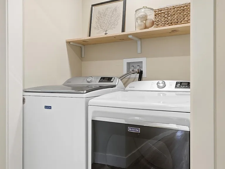Convenient in-home laundry area (appliances included)
