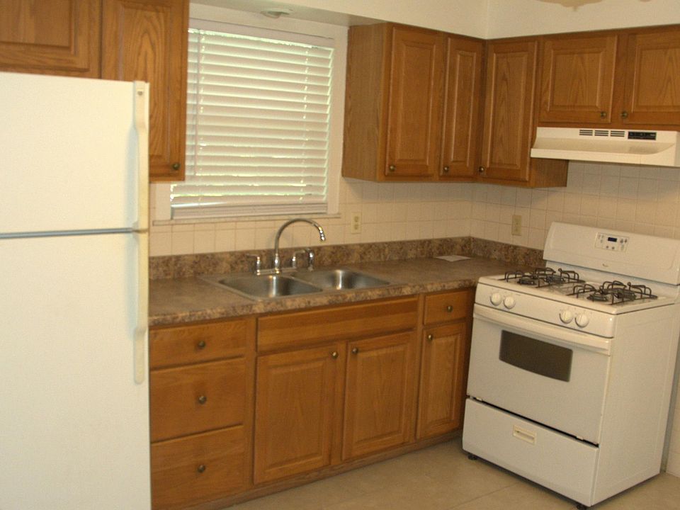 Kitchen with solid wood cabinets