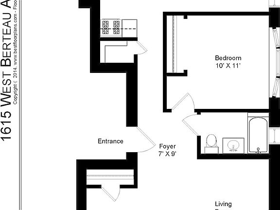 5th image of 1616 W Berteau Ave #2
