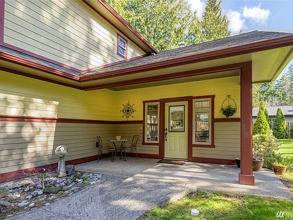 Covered front entry.  