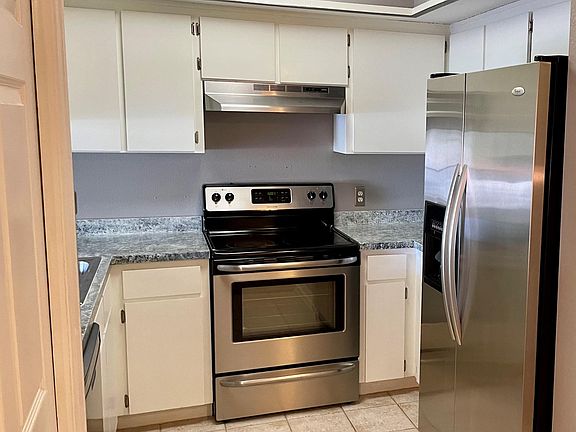 Kitchen with stainless steel appliances