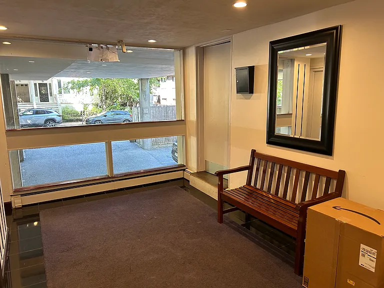 Lobby of building.