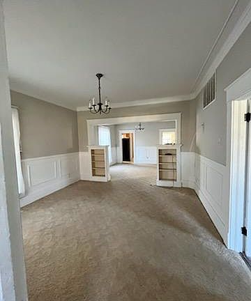 Large living room and dining room.