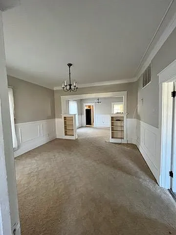 Large living room and dining room.