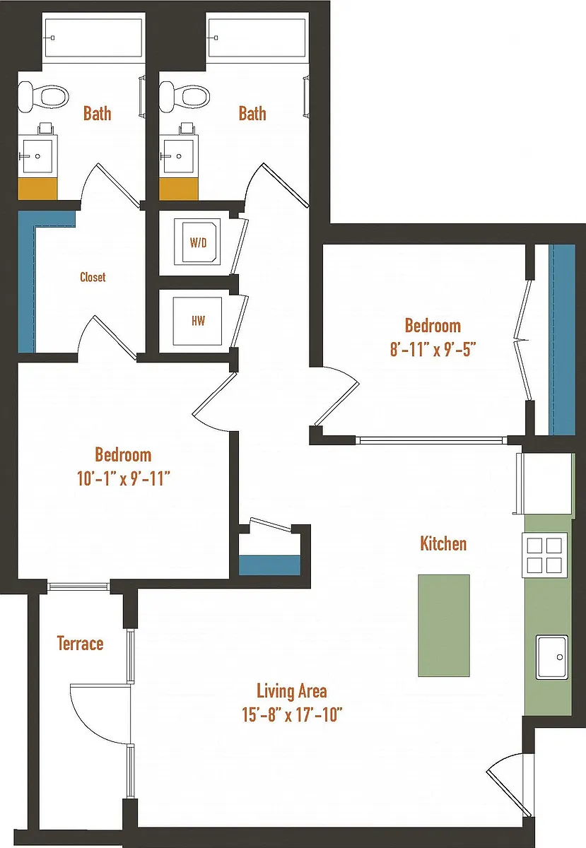 Floor plan JR 2F