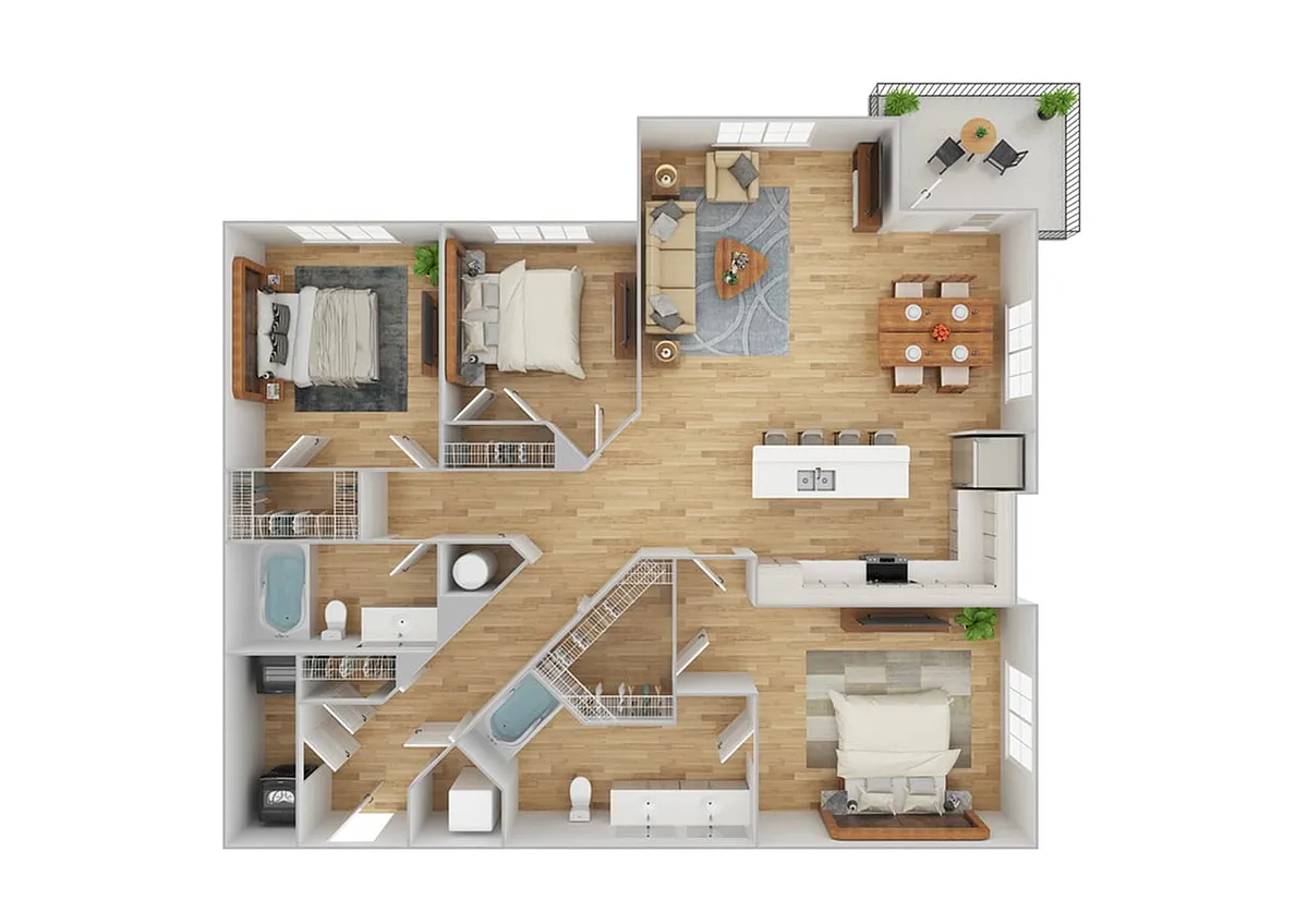 Floor plan C1 | Renovated