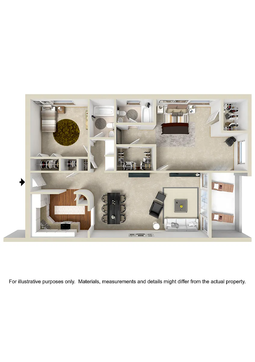 Floor plan Two Bedroom