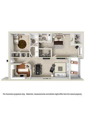 Floor plan Two Bedroom