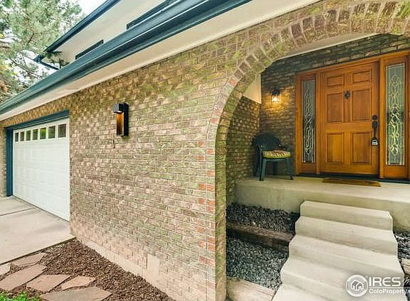 Beautiful covered entrance to home