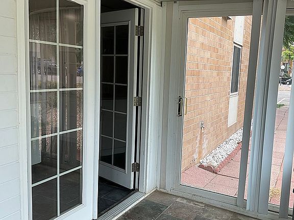 Porch entrance to apartment 
