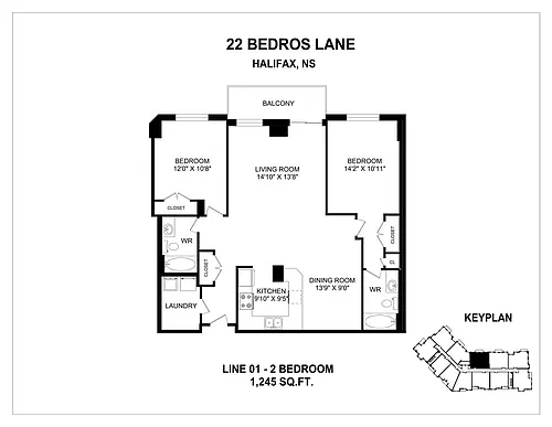 Floor plan 2 Bedroom