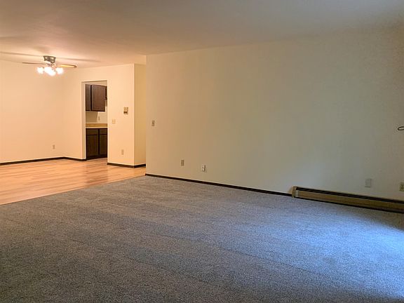 Living, Dining with Ceiling Fan
