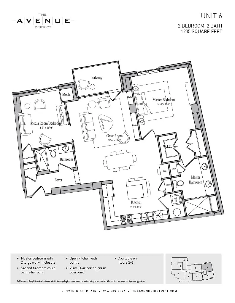 Floor plan 2BED/2BATH