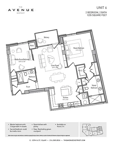 Floor plan 2BED/2BATH