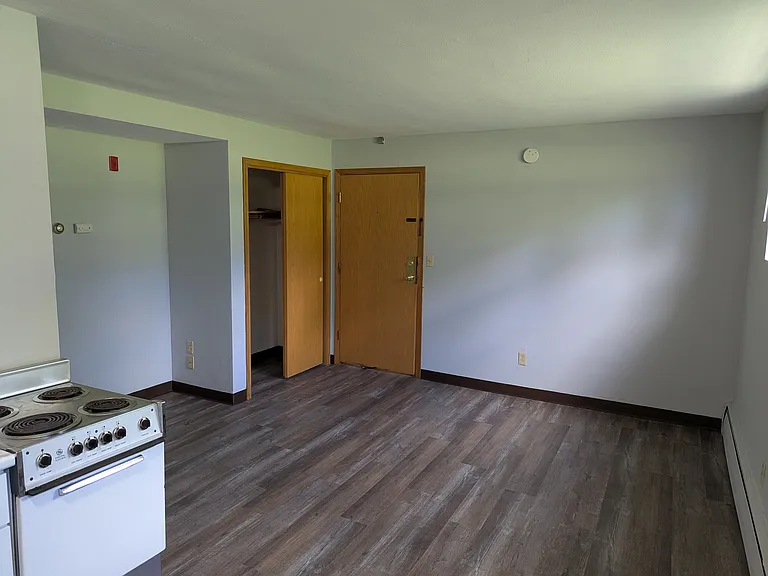 Entryway and living room