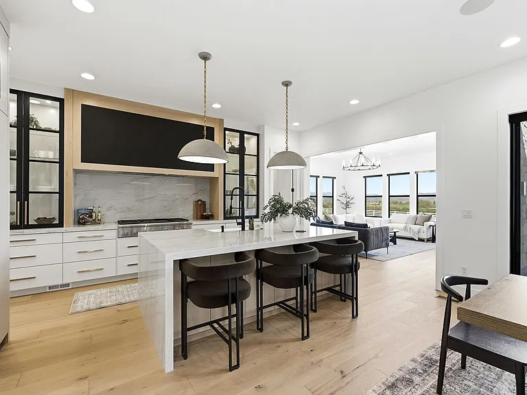 Beautiful custom kitchen. Thermador chef's kitchen appliances