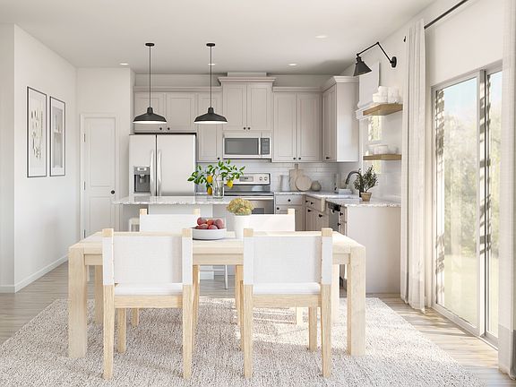 Dining area near kitchen