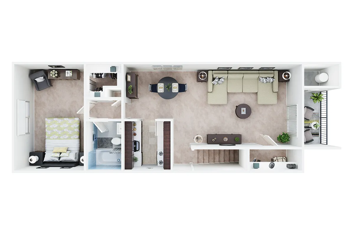 Floor plan 1 Bedroom