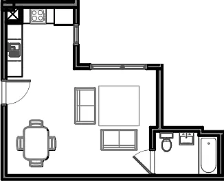 Floor plan Model O