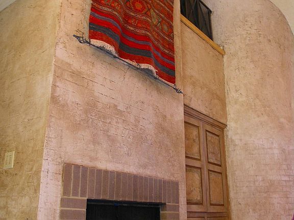 Fireplace and built-in entertainment center