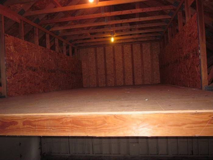 Storage loft in garage