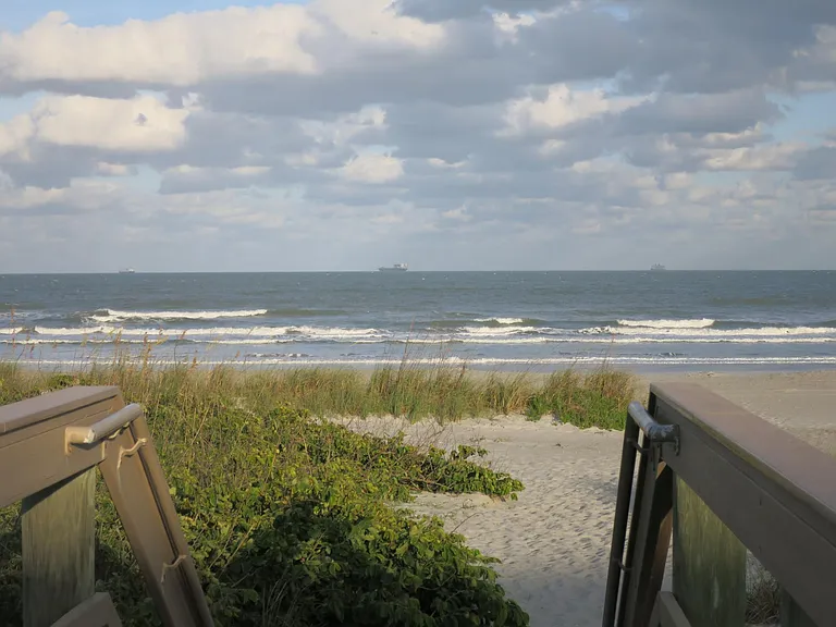 Beach access is a few steps away from the condo.