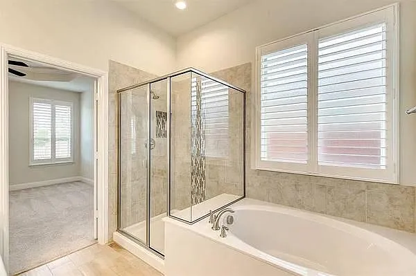 Master shower & bath