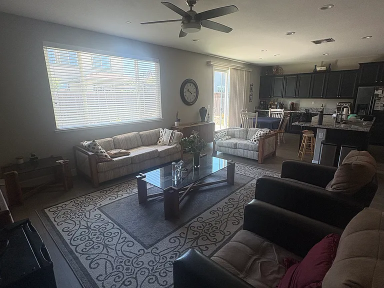 Open floor plan living room