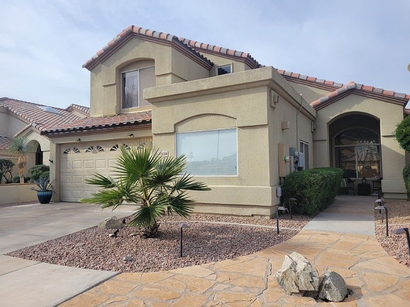Front View - Two car garage with service for electric car charging!