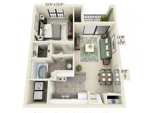 Floor plan Seville (A1)