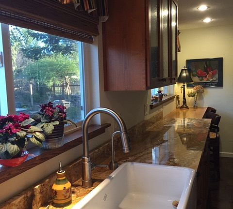 New! granite and farm sink