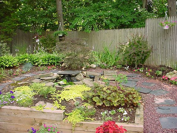 garden and pond