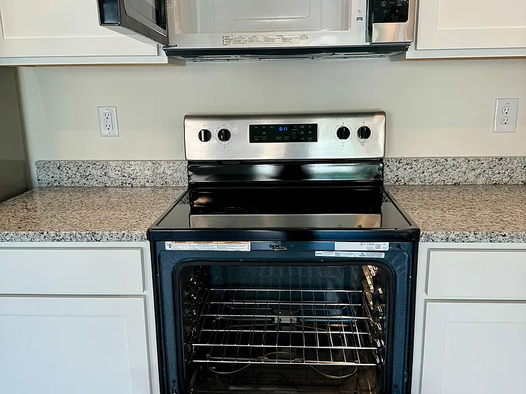 Microwave, stove, oven