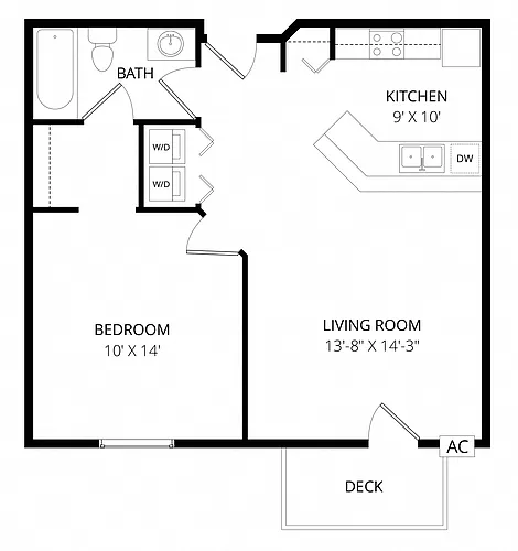 Floor plan 1X1