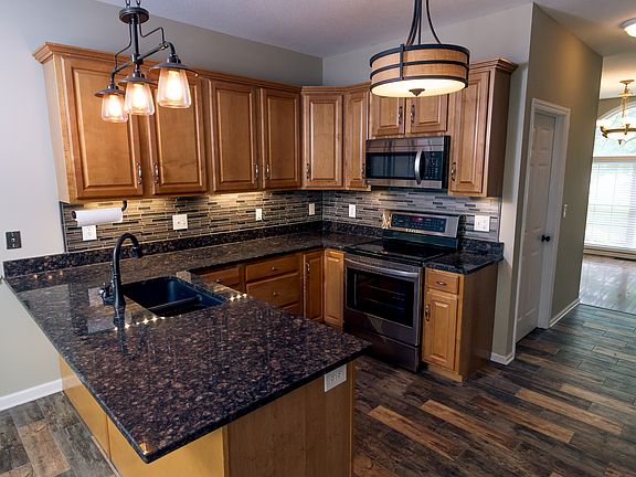 Custom lighting with granite