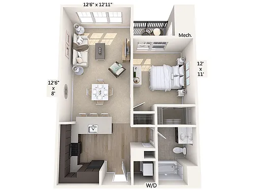Floor plan A11-772sq-Black