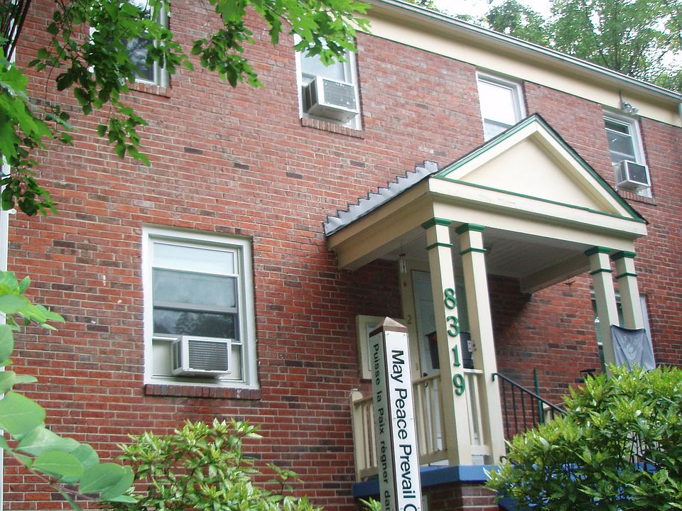 cheerful building entry