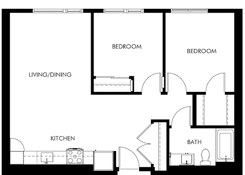 Floor plan 2 Bedroom