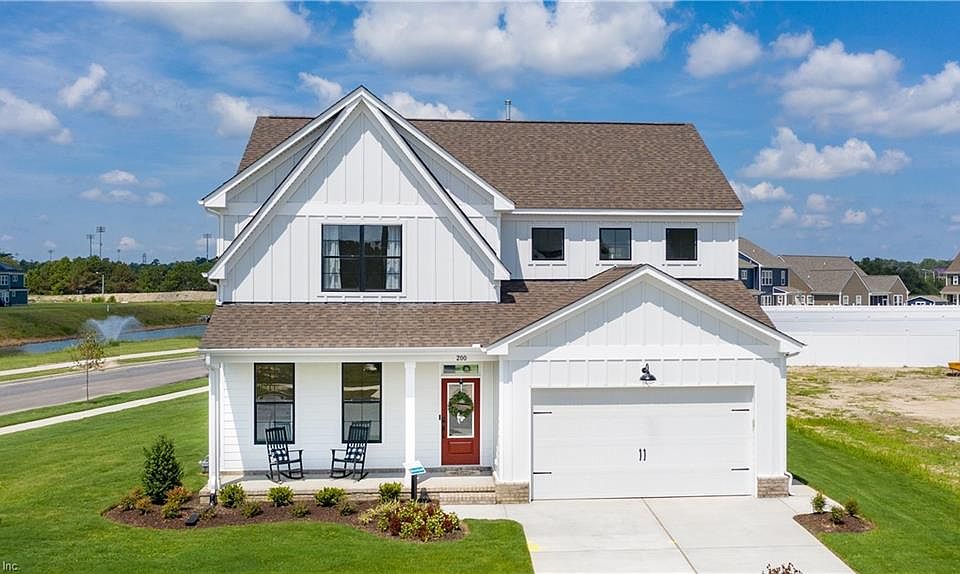 Welcome to the Franklin model.  Charming Farmhouse exterior design.