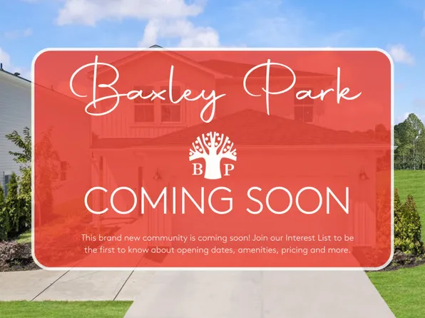 Homes Available Soon, Baxley Park
